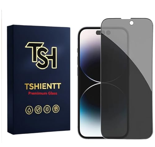 Image of Privacy Tempered Glass Screen Protector Compatible for iPhone 14 Pro (Privacy) with Edge to Edge Coverage - Case Friendly, Anti-scratch [Pack of 1] [Privacy]