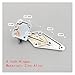 Stainless/Alloy Cold Storage Door Hinges Freezer Oven Cabinet Warehouse Gate Hinge Mechanical Equipment Industrial Hardware(304 Stainless Steel,6 Inch-H 25mm)
