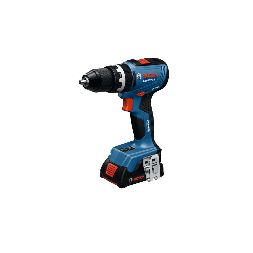 Bosch GSB18V-65B12 Hammer drill driver kit, 1/2 in., brushless, one 2.0 Ah battery