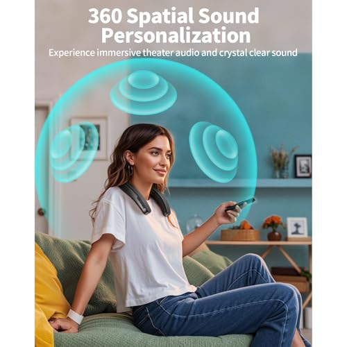 Image of Smalody Wireless Neckband TV Speaker Portable Bluetooth Stereo Surround