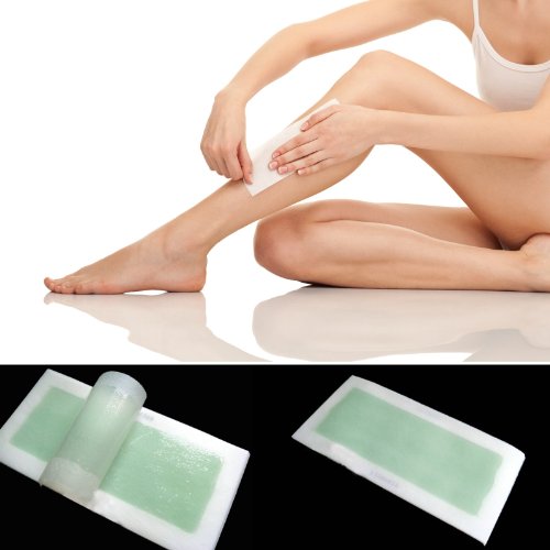 USA Seller WindMax Aloe Vera Double Side Cold Wax Hair Removal Strips Paper Spa Skin Care for Leg Body Facial Hair (20 Pcs)