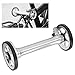 Easy Wheel Extension, Strength Lightweight Telescopic Brompton Easy Wheel High Extender Folding Rod for Brompton 3Sixtyblack (Silver)