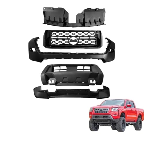 4PCS Front Grille & Bumper Cover & Valance Kit Fits for 2022-2024 Nissan Frontier Replacement of NI1014112 620259BU0H
