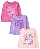 The Children's Place,Baby Girls,and Toddler Assorted Everyday Long Sleeve Graphic...