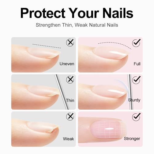 Gel Constructor para Uñas Nude Pink Glitter 15ML miniatura 4