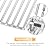 FIRXZYMZ 17 x 13 Grill Grate for Home Depot Nexgrill 720-0830H, 5 Burner 720-0888S 720-0888N, 17 Inch Stainless Steel Grill Grates Replacement Parts for Nexgrill 4 Burner 720-0783E 720-0783C