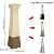 Pyramid Torch Patio Outdoor Heater Covers Waterproof with Zipper & Air Vents, Stand up Heavy Duty 4000 PU Pressure Waterproof Oxford Fabric Heater Covers