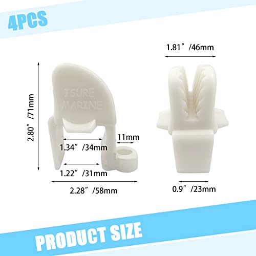 Boat Fender Clips, Boat Bumper Clips, Pontoon Boat Square Rail Fender