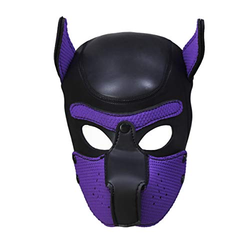 Neopreno Mascara Completa Perro Halloween Morada miniatura 3