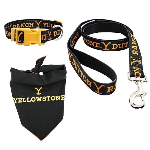 Disfraz para perro Yellowstone Dutton Ranch con collar y correa