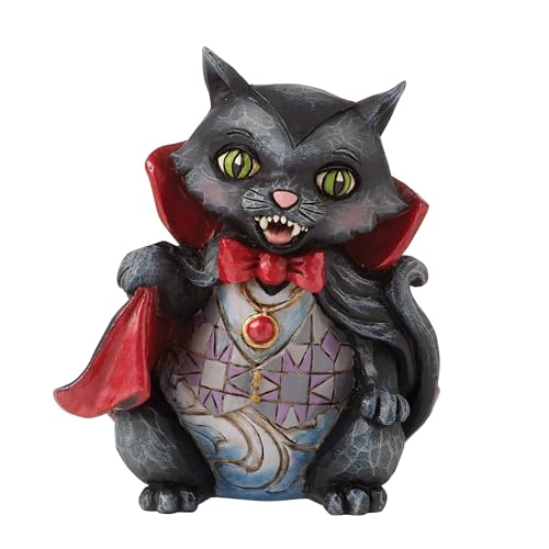 Enesco Jim Shore Heartwood Creek Halloween Vampire Cat in Costume