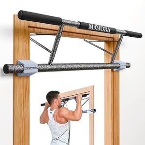 MOMODA Doorway Pull Up Bar, Home Gym Fitness Chin-Up Bar for Door Frame