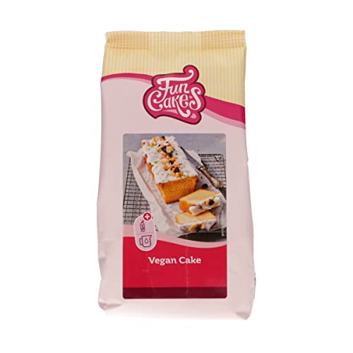 FunCakes Preparado para tarta vegana, delicioso pastel de vainilla, completamente vegano. Adecuado para hacer Tarta de Manzana Vegana o Tarta de Zanahoria Vegana. 400 g.