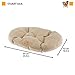 Ferplast Kissen für Hunde und Katzen STUART 65/6, doppelseitig, aus Tweed und weichem Samt, waschbar, Braun