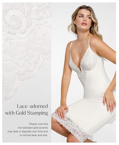Image of Popilush Brown Corset Lace Shapewear Dress Deep V Bodycon Midi Dresses for Women Satin Drape Slip Club Party Night Out