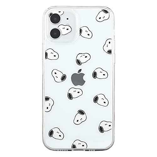 グルマンディーズ ピーナッツ IIIIfit Crystal Shell iPhone12対応ケース 総柄 SNG-586C クリア