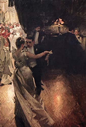 Anders Zorn The Waltz Private collection 30" x 20" Fine Art Giclee Canvas Print Reproduction (Unframed)