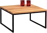 60 x 60 x 35 cm HomeTrends4You 265522 – Mesa, Madera, Madera de Roble, 60 x 60 x 35 cm