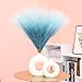 Ureymx Faux Pampas Grass Decor 17.7 Inch 30pcs, Pompas Grass Flower Arrangement and Vase Filler Artificial Pampas Grass Short Decor for Boho Home Wedding Decoration (Gradient Blue)