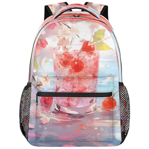 Mochila para portátil Cherry Ice Cup equipaje de mano multiusos para viaje y trabajo