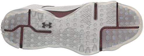 Under Armour Men's HOVR Tour Spikeless Cleat Golf Shoe, (102) Halo Gray/After Burn/Black, 12 Wide | Image 3