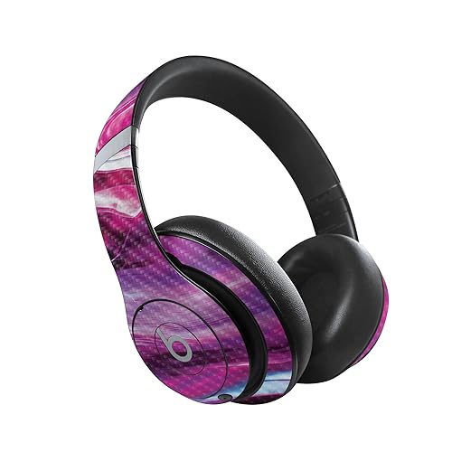 Image of MightySkins Carbon Fiber Skin Compatible with Beats Studio Pro - Pink Melt | Protective, Durable Textured Carbon Fiber Finish | Easy to Apply, Remove, and Change Style