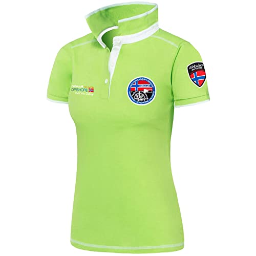 Nebulus Damen Poloshirt Forward, Shirt, Sweatshirt, Polo, Limegreen -...