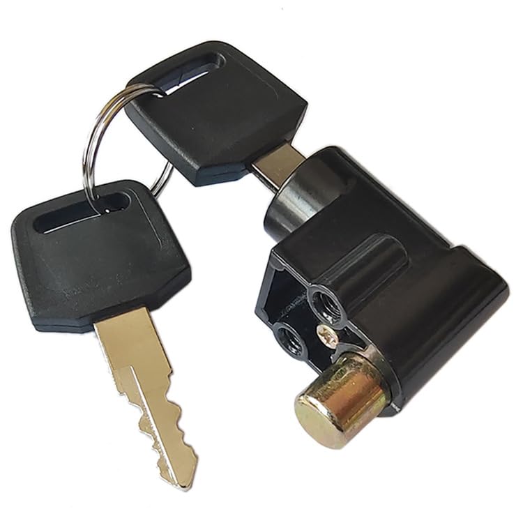 Ebike Battery Lock, Electric Bike Battery Box Safety Lock, Portable Outdoor Cycling Electrombile Multiuse Anti-Theft Safety Cylinder with 2 Keys,