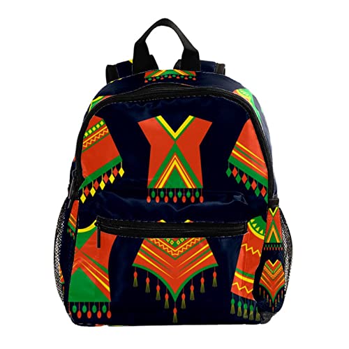 Sac à dos enfants à motif floral géométrique avec bandoulière confortable pour l'extérieur