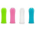 Dog Finger Toothbrush(4 PCS),Silicone Finger Teeth Brush,360º Pets Teeth Cleaning Toothbrush for Dogs Cats Dental Care,Dog Teeth Cleaning Finger Brush(Green,Pink,White,Blue)