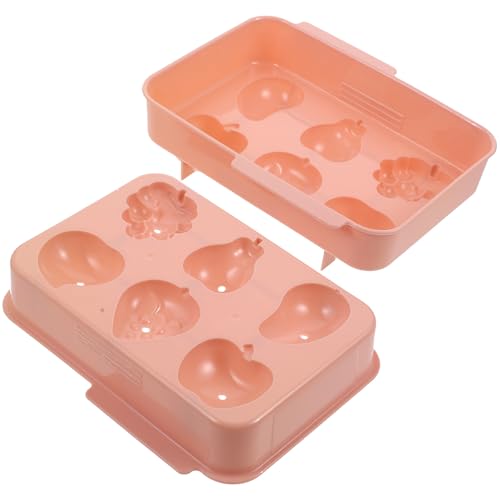 Bandeja para Hielos de Silicona Color Rosa con 6 Compartimentos miniatura 1
