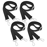 DIKACA 4 Stück Verstellbare Beinschlaufen für Pferdedecken aus Elastischem Nylon mit Doppelt...