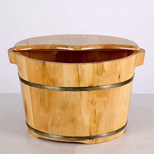 Balde de madera para pedicure con masaje y spa para pies