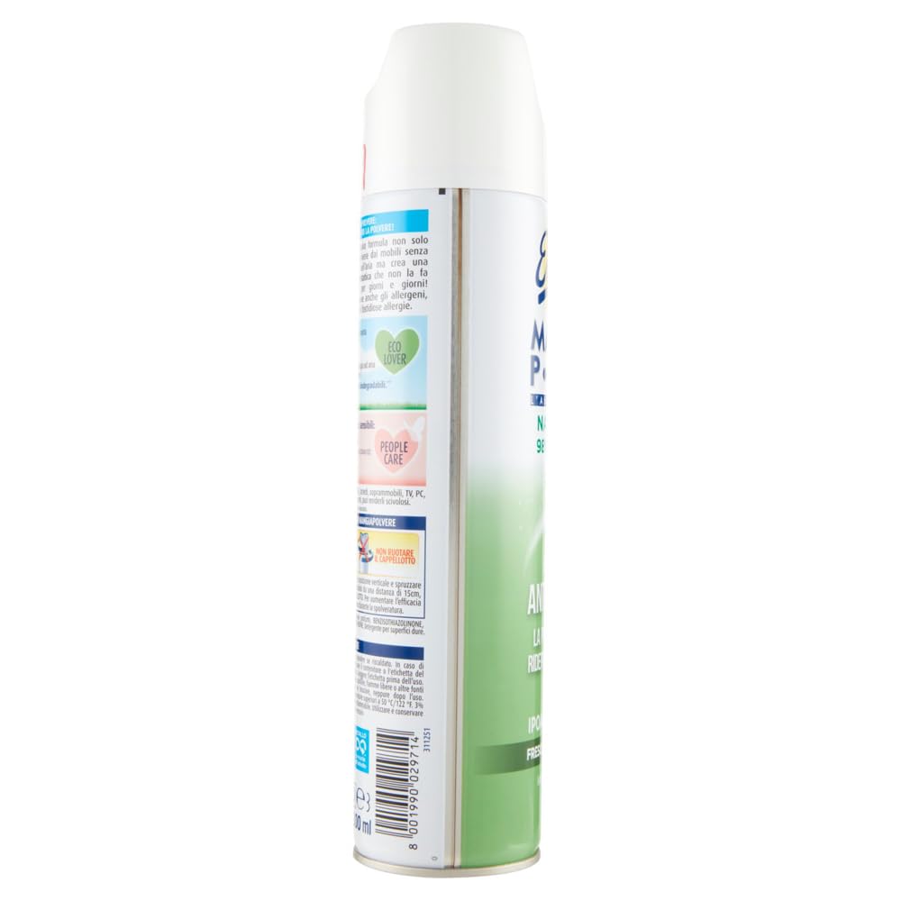 8x Emulsio Mangia Polvere Antistatico Freschezza di Agrumi,Sprühreiniger für mehrere Oberflächen entfernen Staub,Frischer Zitrusduft,300ml + Beni Culinari Kostenloser Schlüsselanhänger