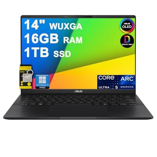 ASUS Vivobook S 14 Laptop for Creator Designer Business Professional Lightweight 14" OLED AI-Powered Intel 8-core Ultra 5 226v (>Ultra 7 155H) 16GB RAM 1TB SSD Win11Pro ICP Hub Copilot+ PC