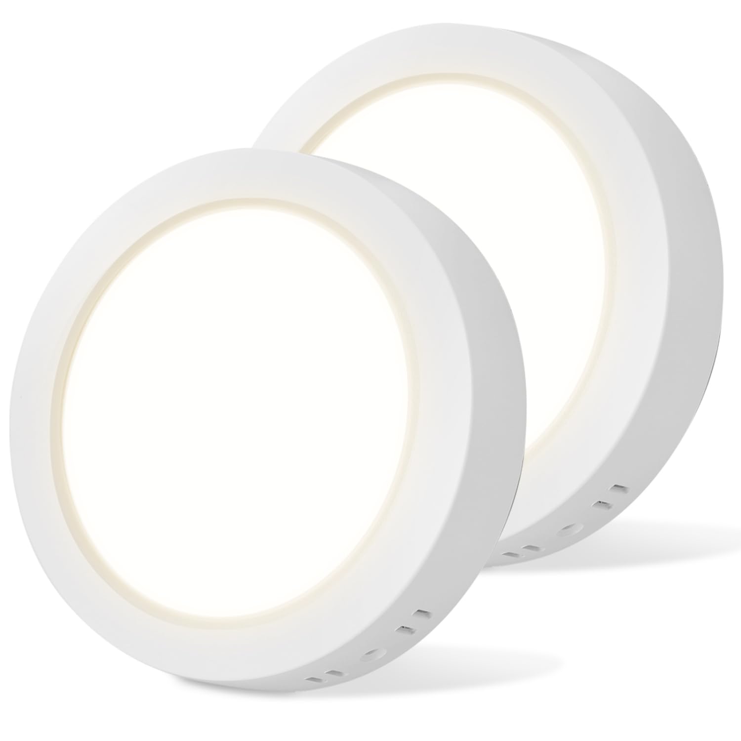 Aigostar Plafón LED Techo 12W 1350LM Lámpara de Techo LED Luz natural 4000K para Cocina Sala de Estar Dormitorio Pasillo 174 * 35Hmm, 2pcs