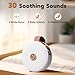 Battery Sound Machine Mini White Noise Machine Baby Shushing Portable Brown Noise Machine 30 Soothing Sounds for Kids Adults Dogs Auto-Off Timer 32 Volume Levels Sleep Machine for Home Office Privacy