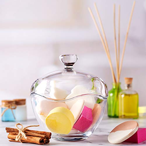 Candy Jars for Candy Buffet, Candy Dish with Lid, Glass Bowl and Food Storage Container, Decorative Cookie Jars, Apothecary Jars