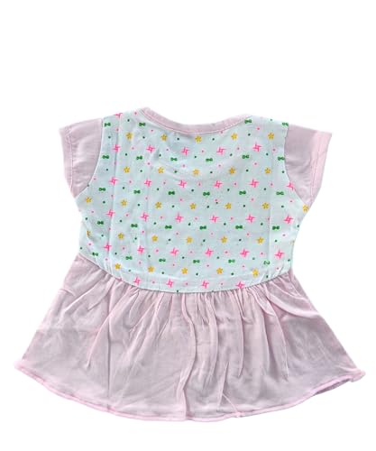 Image of Baby Girl Cotton A-Line Frock with Pant Combo (Pack of 3)
