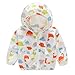 Produktbild Cuteelf Kindersonnenschutzkleidung Kleinkinder Sommer Sonnencreme Jacke Druck Kapuzenjacke Reißverschluss Langarm Sommer Dünnschliff Dinosaurier Liebe Auto Katze