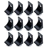 HEVSTIL 12-Pack Rectangle L Shape Shelf Bracket Pegs,Mounting Brace Fixing Glass Shelf Bracket Pegs