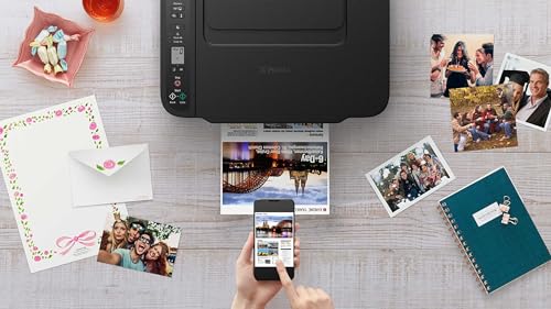 Canon PIXMA TS3550i Imprimante 3-en-1 Jet d'encre sans Fil, Noir