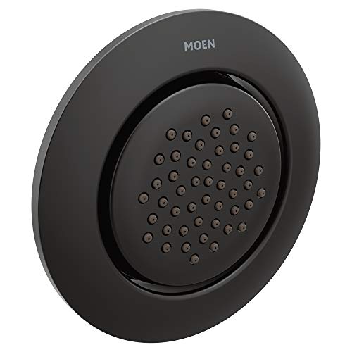 Moen TS1322BL Mosaic Round Single-Function Body Spray, Valve Required, Matte Black