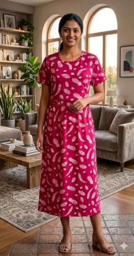 Image of Maternity Feeding Maxi Dress with Pockets, Green Butterfly Print, Zipless Long Pregnancy Gown, Pre & Post Maternity Wear Ankle Length
