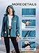 SaphiRose Womens Waterproof Rain jacket Lightweight Active Outdoor Raincoat with Removable Hood (Deep Blue,Large)