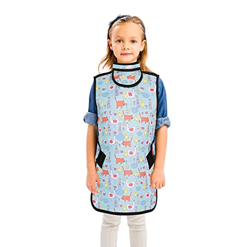 Image of Child Lead Apron with Thyroid Sheild Collar - Lightweight Xray Apron Lead Apron for X-Rays 0.5mmPb Lead Equivalency Protection