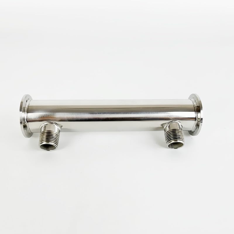 1.5"(38mm) OD50.5 Dephlegmator with 1/2" Male Thread,5 Pipes Inside ID 8mm,Lenght 200mm,Reflux, Condenser Plumbing Fittings