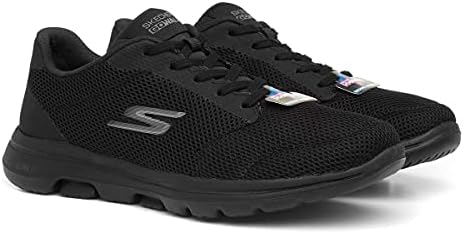 Skechers Women's GO Walk 5-Lucky Sneaker, Black, 7.5 M US | Image 6