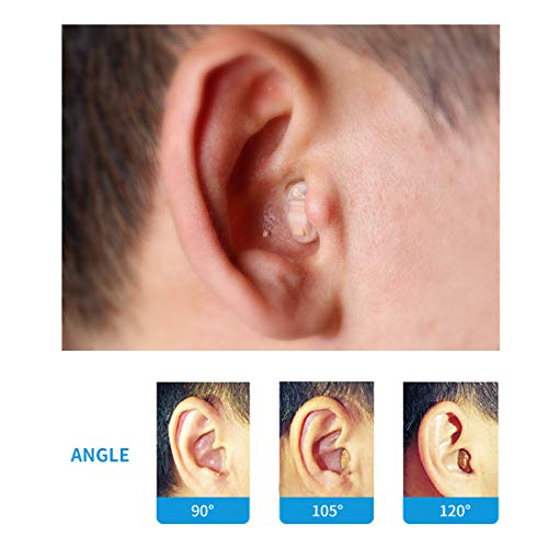 TKING Digital Hearing Amplifier for Adults,Superior Noise Reduction & Feedback Cancelling,Aid and Assist Hearing (Battery-Left Ear)