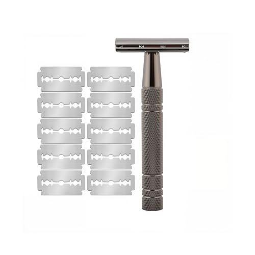Men's and Women's Manual Razor Safety Razor with 10 Double